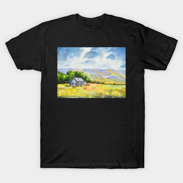 Rain clearing at Homestead Camp T-Shirt by scatterlings